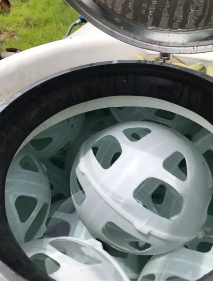 In Case You Have Never Seen, These Baffle Balls Are Used Inside Water Trucks To Stop The Water From Sloshing Side To Side While Driving