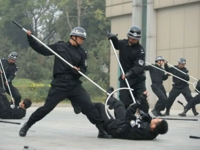 The Sasumata Is A Pole Weapon Used By The Samurai In Feudal Japan. It's Also Used Today To Safely Wrangle Anyone Posing A Threat To Civilians