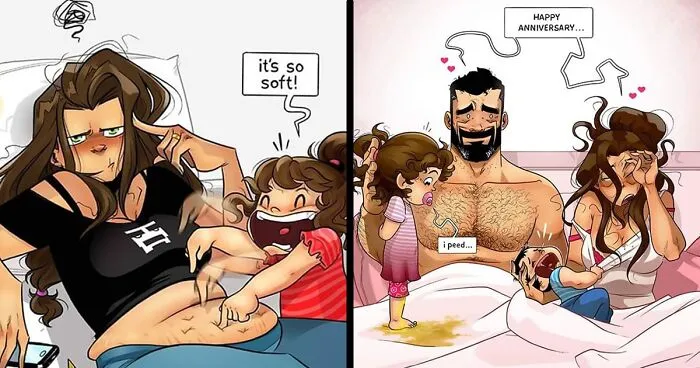 The Devir Family Welcomed Their Son Into The World, Here's How It's Going In 17 Funny Comics