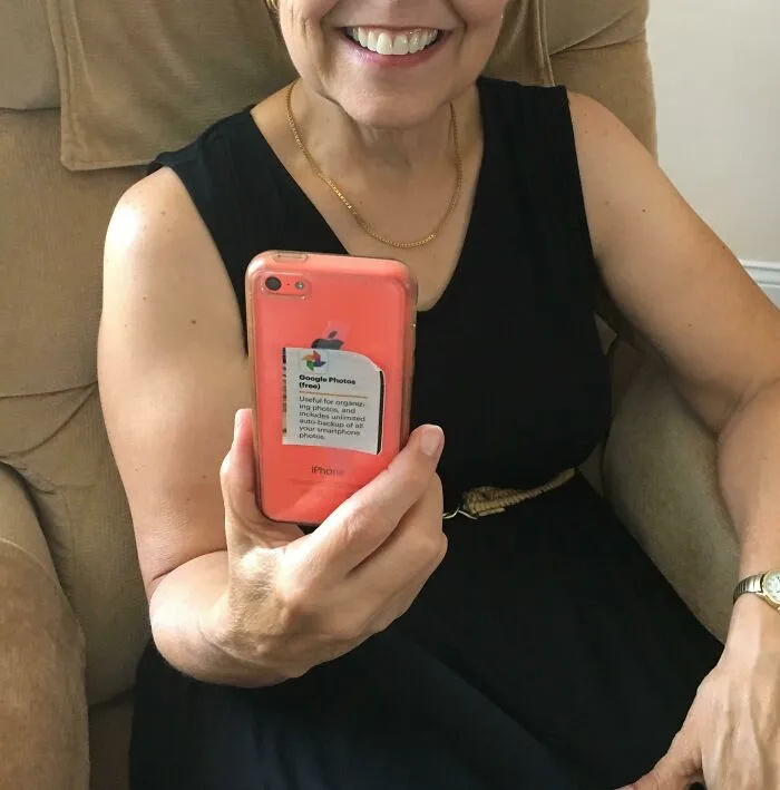 My Mom Found A Blurb In The Newspaper About An App She Was Interested In And Wanted To Remember