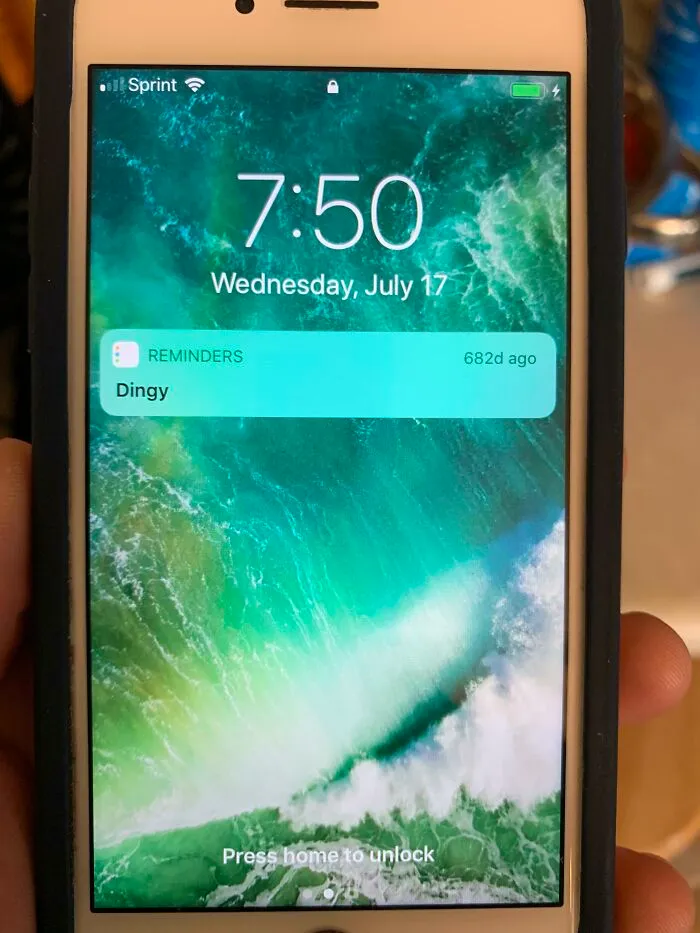 Took A Peak At My Grandmother's iPhone Today. She Said She’s Been Getting This Reminder Everyday