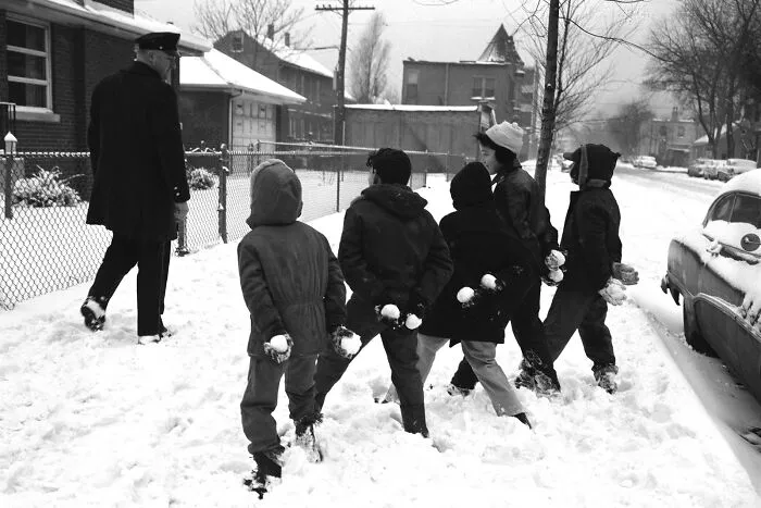 Police Officer Unaware Of The Imminent Danger, Chicago, 1959