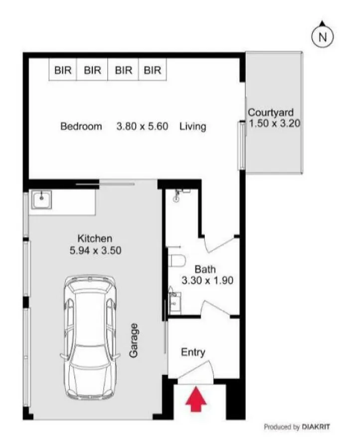 Este diseño de apartamento