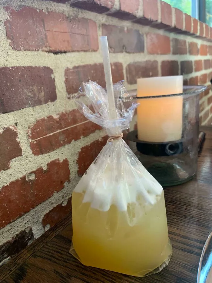 Cocktail In A Bag. The Color Didn’t Help