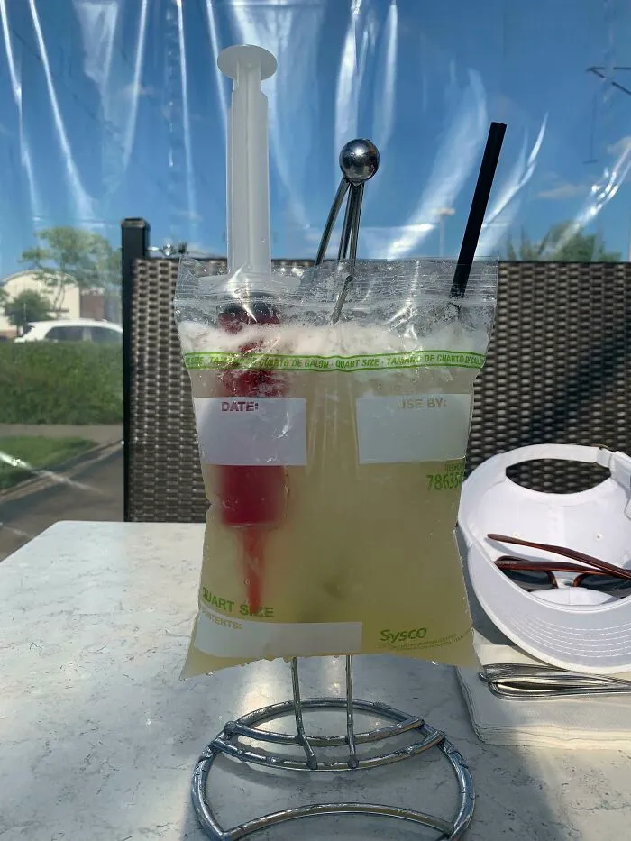 “Er Margarita” Served In An Iv Bag