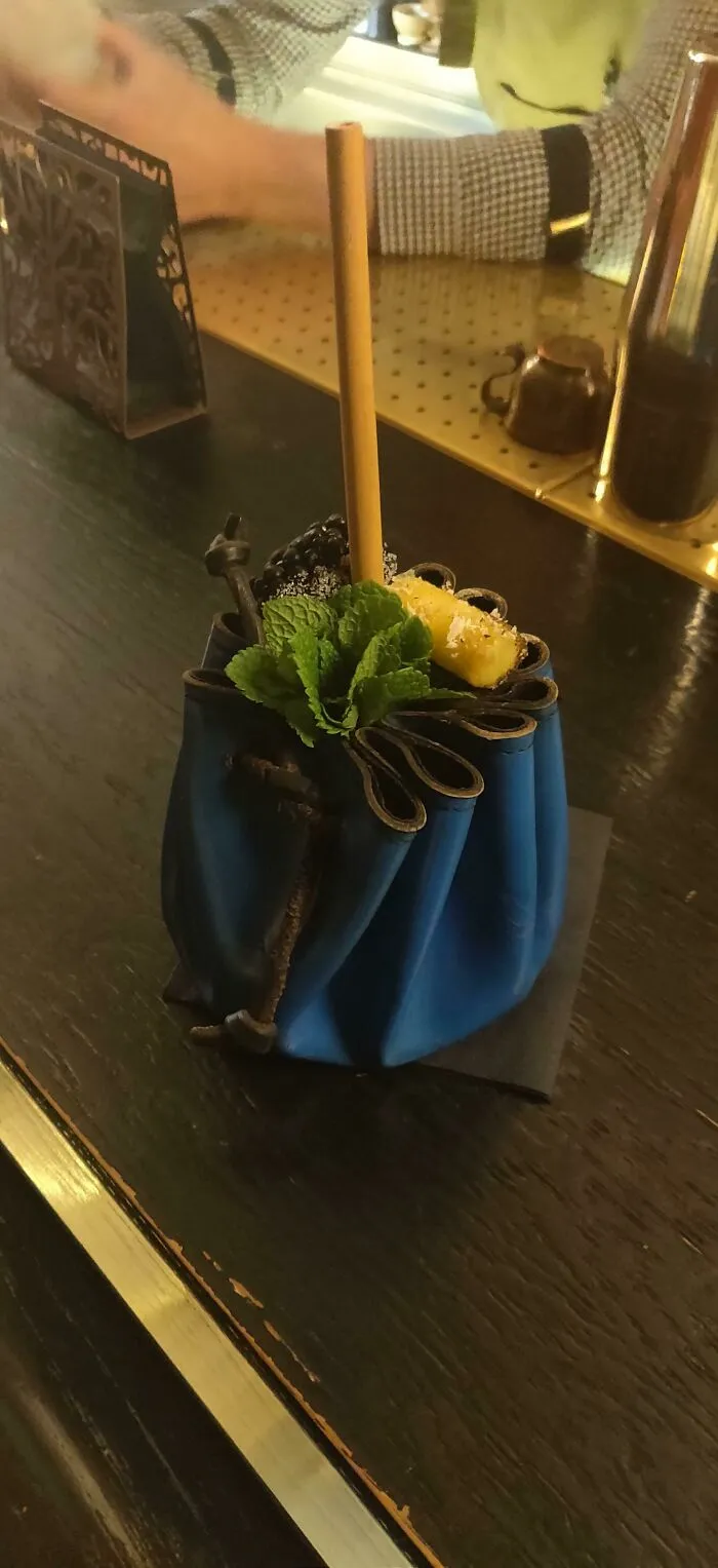 A Friend Ordered A Cocktail And Got It In A Pouch