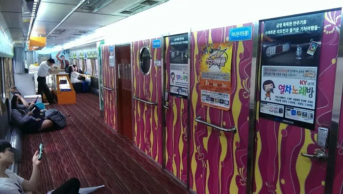 In Korea, They Have Single Person Karaoke Booths On The Train
