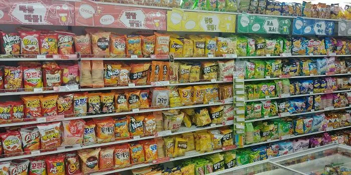 Chips Organized Into A Rainbow In Korea