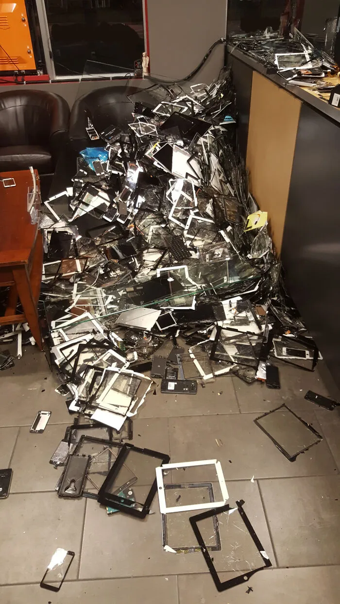 At Least The Lobby Was Empty When It Happened...