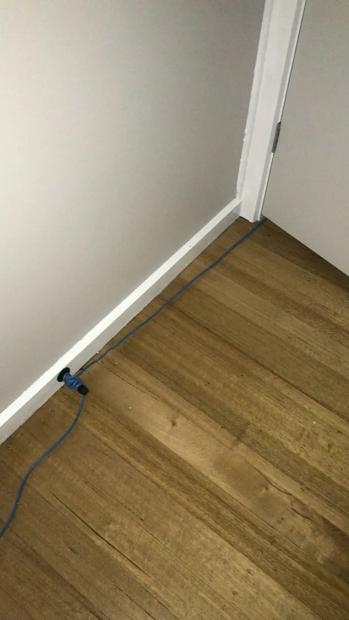 “Ran The Cable, Anchored To The Wall For Tightness” My Friend Who’s Gonna Drop Some Packets Soon