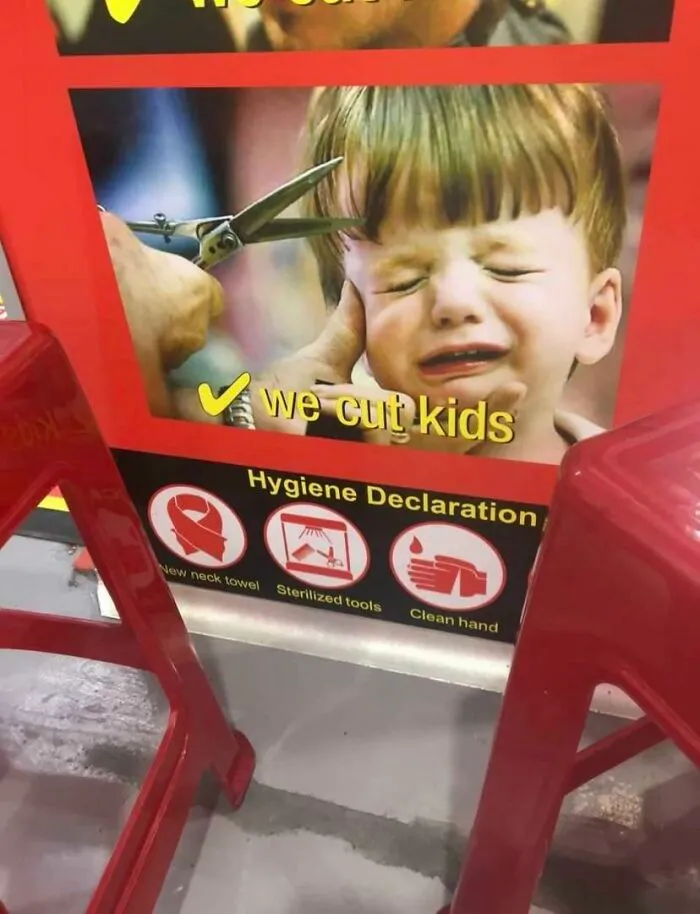 Gran imagen para ayudar a su hijo a no asustarse mientras se corta el pelo