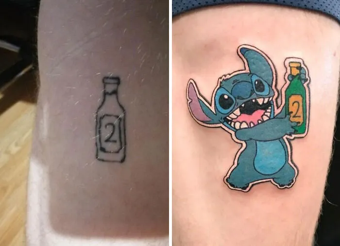 Got This One Done A While Ago, What Do You Think About This Bad Guy On A Guy's Leg? Imo It's An Awesome "Funny" Tattoo Which I Love!
