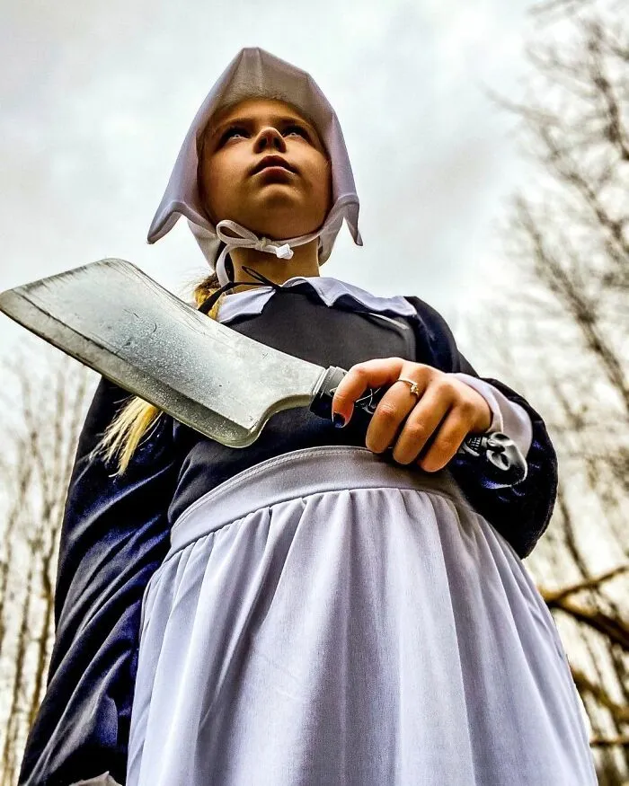 A Horror–Mad Seven-Year-Old Girl Has Ditched Disney Princesses To Dress Up As Horror Icons (45 Pics)