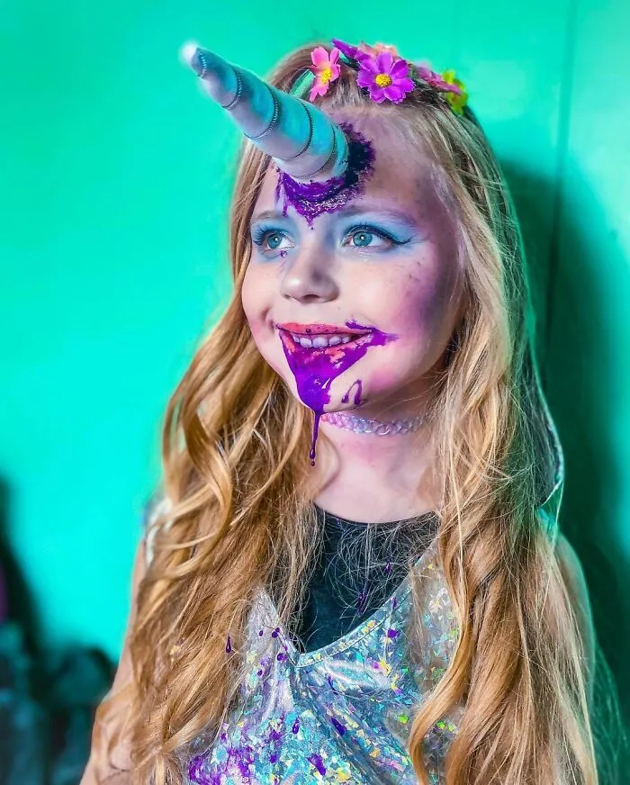 A Horror–Mad Seven-Year-Old Girl Has Ditched Disney Princesses To Dress Up As Horror Icons (45 Pics)