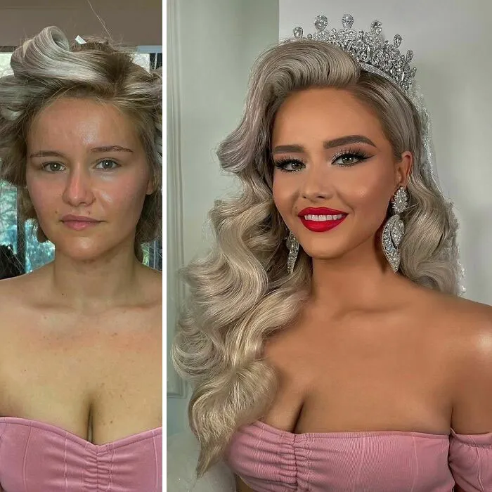 21 Women Before And After Their Bridal Makeup By Arber Bytyqi (New Pics)