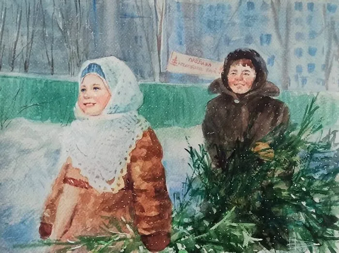 Artist Creates 100 Paintings That You Will Probably Relate To If You Grew Up In Slavic Countries