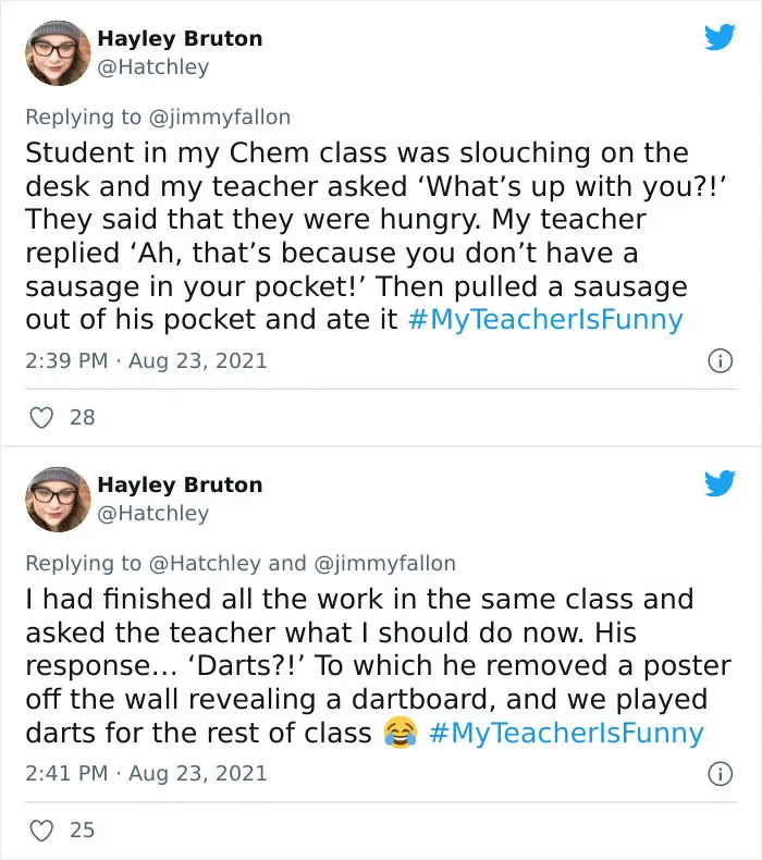 People Are Sharing Funny, Weird, And Embarrassing Stories About Their Teachers For Jimmy Fallon's Challenge (40 Pics)
