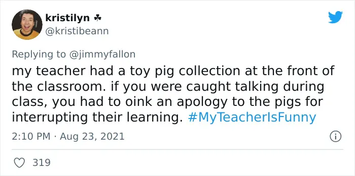 People Are Sharing Funny, Weird, And Embarrassing Stories About Their Teachers For Jimmy Fallon's Challenge (40 Pics)