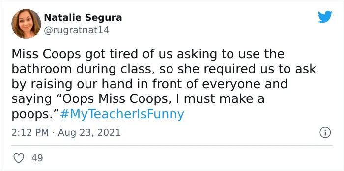 People Are Sharing Funny, Weird, And Embarrassing Stories About Their Teachers For Jimmy Fallon's Challenge (40 Pics)