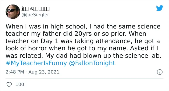 People Are Sharing Funny, Weird, And Embarrassing Stories About Their Teachers For Jimmy Fallon's Challenge (40 Pics)