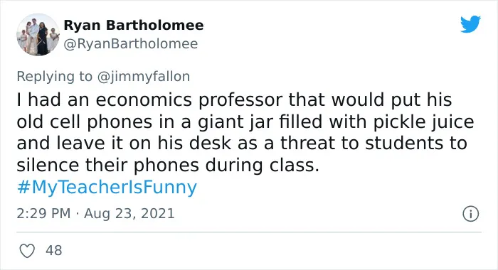 People Are Sharing Funny, Weird, And Embarrassing Stories About Their Teachers For Jimmy Fallon's Challenge (40 Pics)