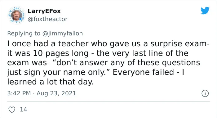 People Are Sharing Funny, Weird, And Embarrassing Stories About Their Teachers For Jimmy Fallon's Challenge (40 Pics)