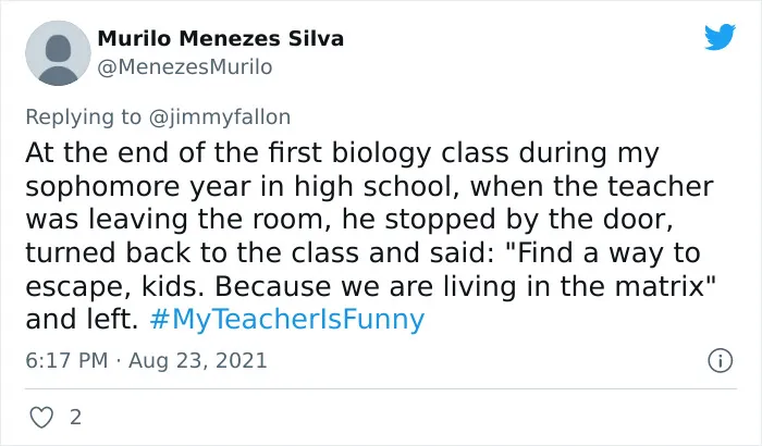 People Are Sharing Funny, Weird, And Embarrassing Stories About Their Teachers For Jimmy Fallon's Challenge (40 Pics)