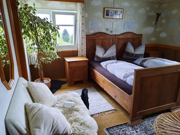 Our Bedroom In The Alps In Bavaria, Germany
