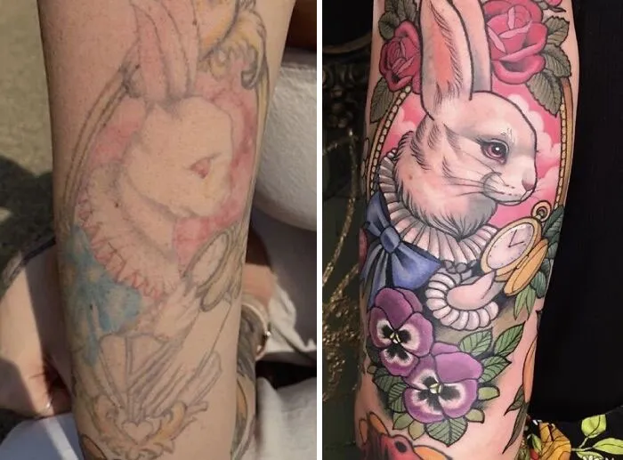 Fantastic White Rabbit Rework By Ali Burke At Highwater Gallery, Swansea UK