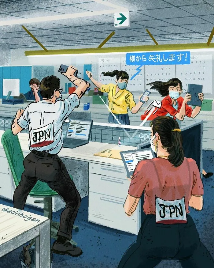Tokyo-Based Illustrator Shows The Everyday Olympics Of Ordinary People (15 Pics)