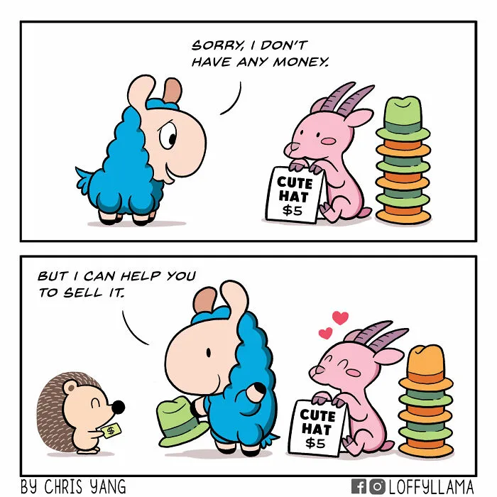 My 23 New Wholesome And Positive Comics About A Blue Llama