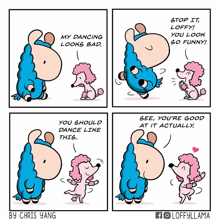 My 23 New Wholesome And Positive Comics About A Blue Llama
