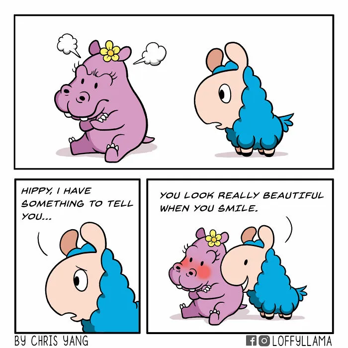 My 23 New Wholesome And Positive Comics About A Blue Llama