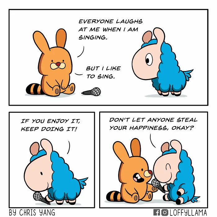 My 23 New Wholesome And Positive Comics About A Blue Llama