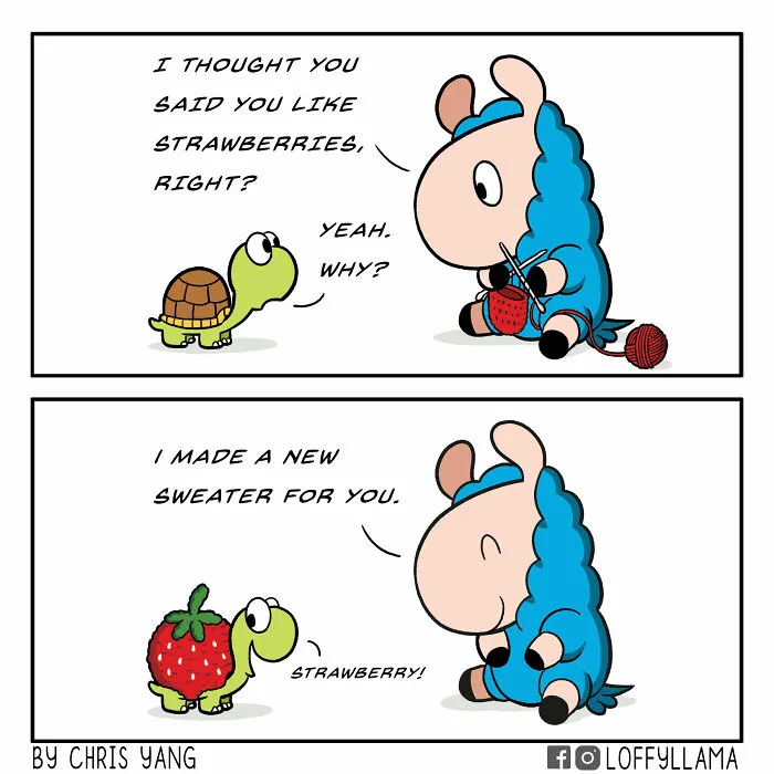 My 23 New Wholesome And Positive Comics About A Blue Llama