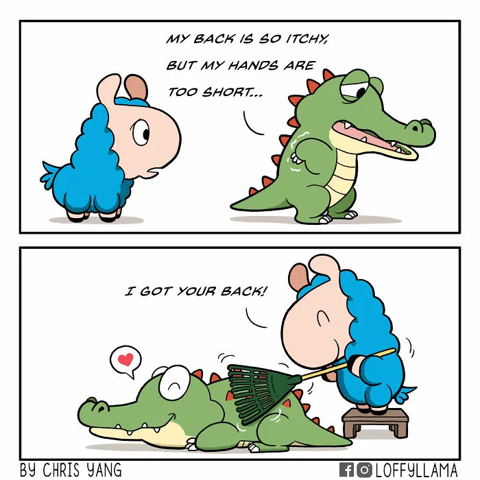 My 23 New Wholesome And Positive Comics About A Blue Llama