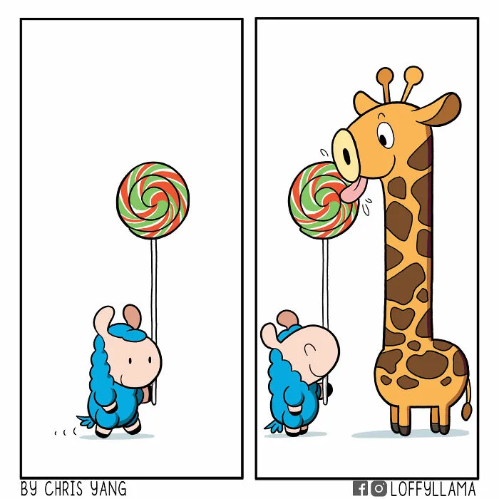 My 23 New Wholesome And Positive Comics About A Blue Llama