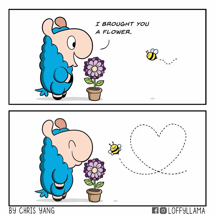 My 23 New Wholesome And Positive Comics About A Blue Llama