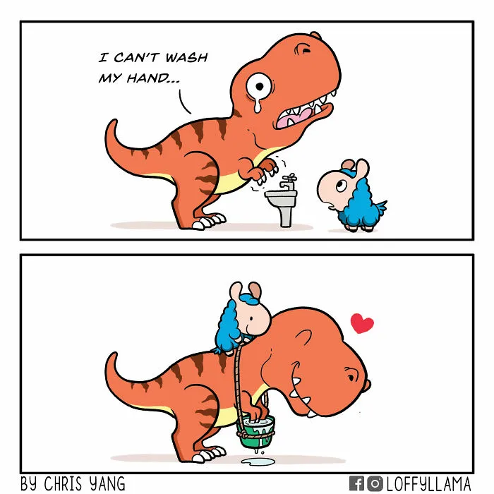 My 23 New Wholesome And Positive Comics About A Blue Llama