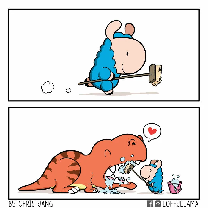 My 23 New Wholesome And Positive Comics About A Blue Llama