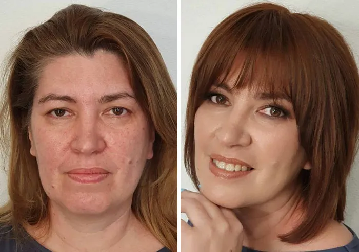 30 Women Who Were Up For A 'Blind' Makeup And Hair Transformation By This Russian Stylist Duo (New Pics)