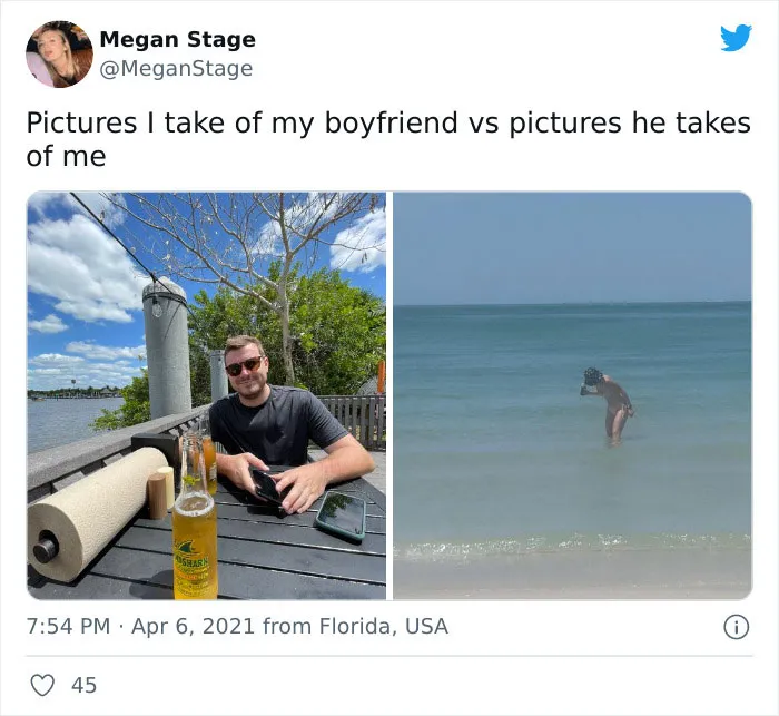30 Of The Funniest Photos Taken By Girlfriends Vs Boyfriends
