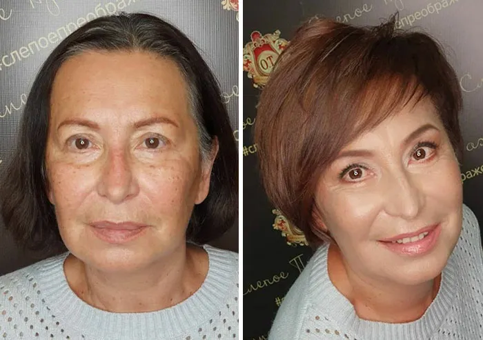 30 Women Who Were Up For A 'Blind' Makeup And Hair Transformation By This Russian Stylist Duo (New Pics)