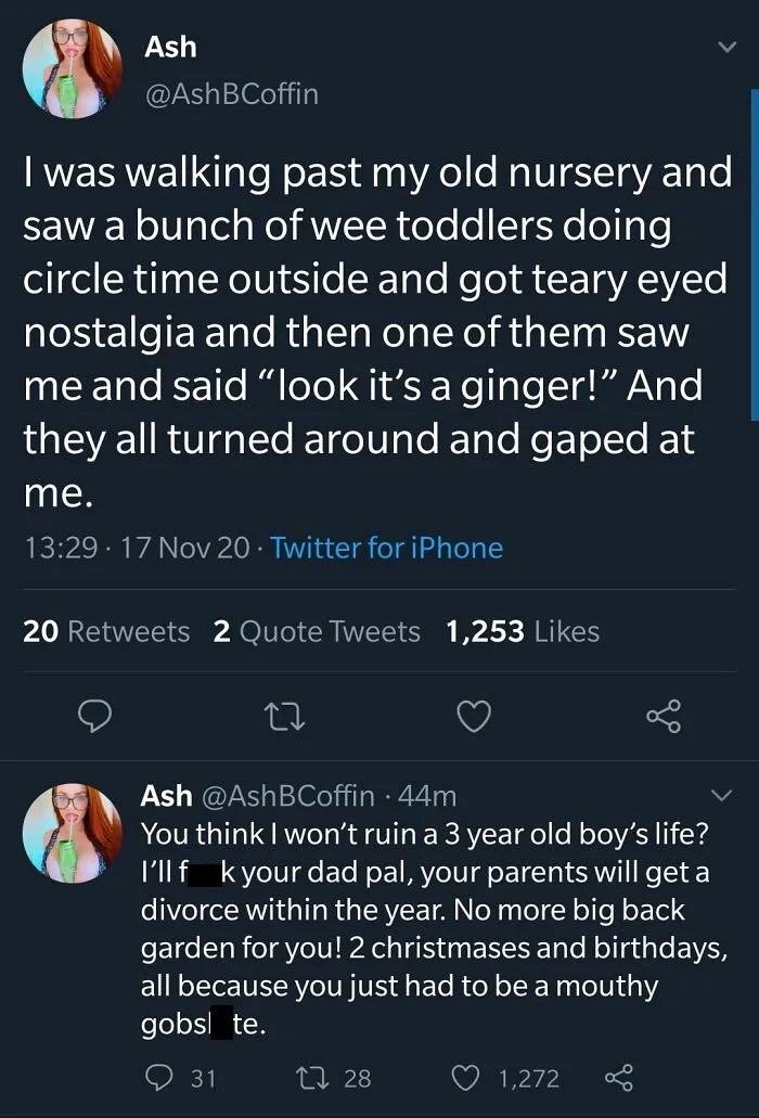 Wouldn't Expect Any Less From A Soulless Ginger