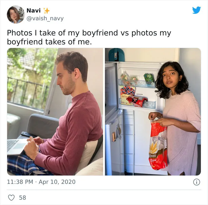 30 Of The Funniest Photos Taken By Girlfriends Vs Boyfriends