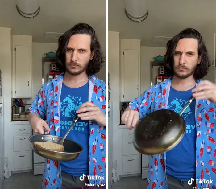 You Can Flip The Pan Over Instead Of The Thing In The Pan