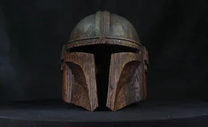 I Made A Mandalorian Wooden Helmet