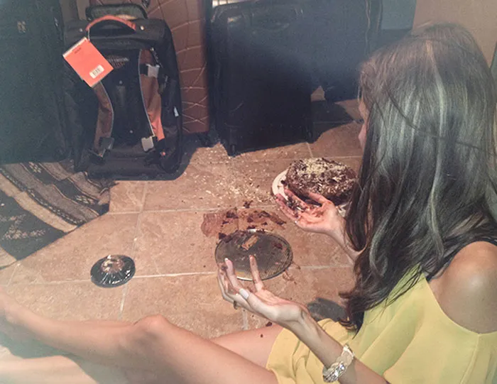 I Ate It Anyway. 4 Hours Of Baking, Half An Hour Before My Bday BBQ, Dropped On The Ground. And Every Piece Was Savored