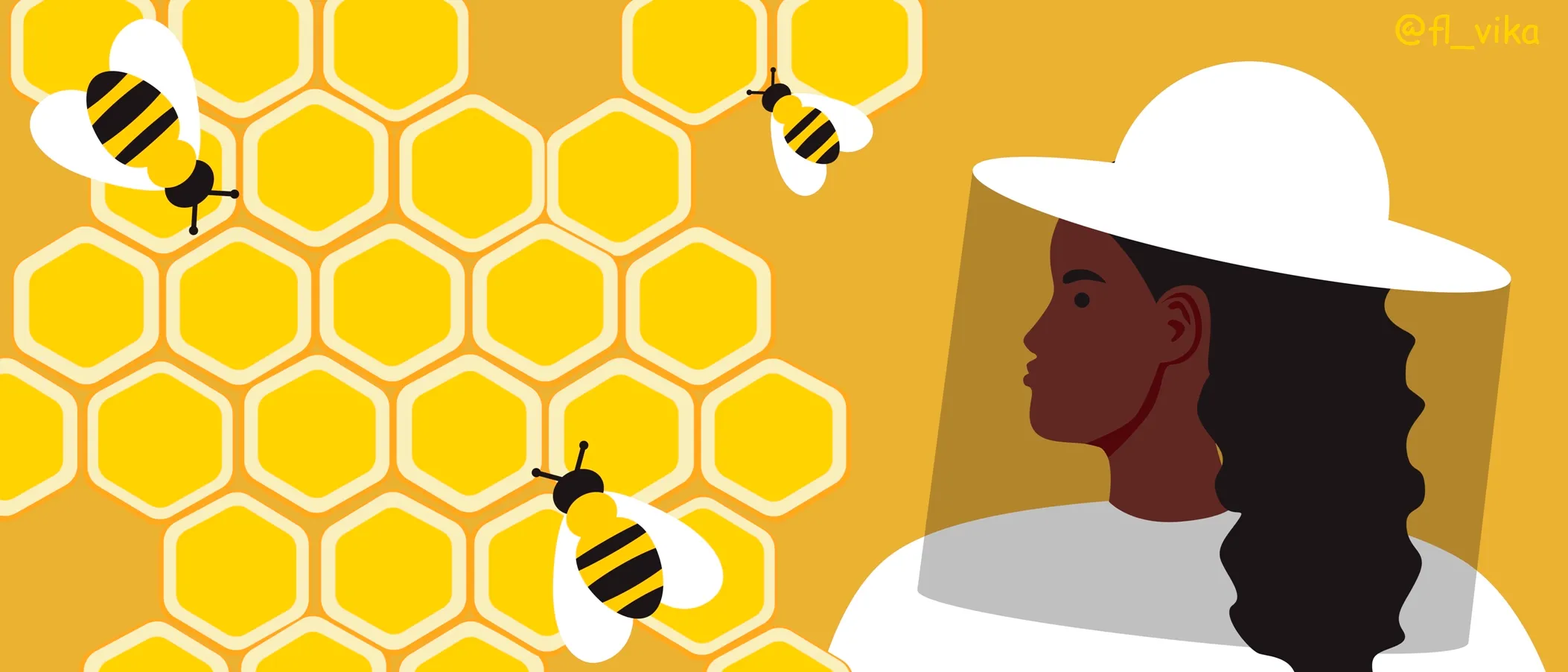 The Artist Supported The Action «women For Bees» (7 Illustrations)