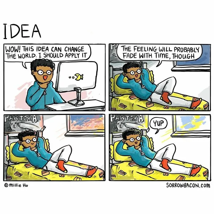 Comics About Life's Random Things With Funny Twists By Sorrowbacon (30 Pics)